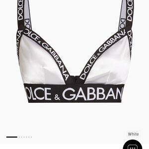 Dolce & Gabbana Black and White Crop Top